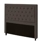 Cabeceira Baronesa Plus Casal 1400mm Suede Chocolate - Simbal