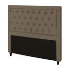 Cabeceira Baronesa Plus Casal 1400mm Suede Marrom Taupe - Sim