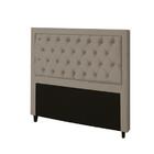 Cabeceira Baronesa Plus King Size 1950mm Suede Bege - Simbal