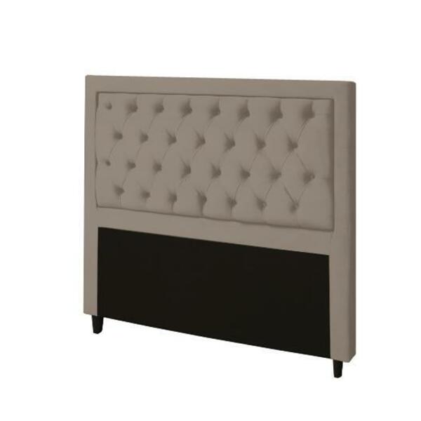 Cabeceira Baronesa Plus King Size 1950mm Suede Bege - Simbal