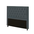 Cabeceira Baronesa Plus King Size 1950mm Suede Cinza