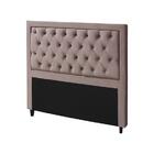 Cabeceira Baronesa Plus King Size 1950mm Veludo Rose - Simbal