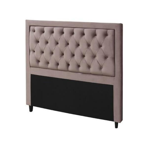 Cabeceira Baronesa Plus King Size 1950mm Veludo Rose - Simbal