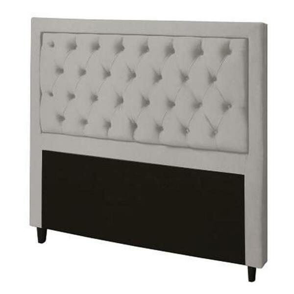 Cabeceira Baronesa Plus Queen 1600mm Veludo Adar Off White -
