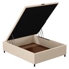 Cabeceira Baú Casal 138x188cm Hit Id5 Suede Bege/couríssimo C