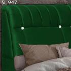 Cabeceira Bau Casal 140 Cm Tirum Veludo Peer