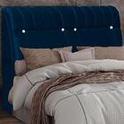 Cabeceira Bau Queen 160 Cm Tirum Veludo Peer