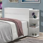 Cabeceira Baú Solteiro 127cm Jade Linha Jade Branco/lilás Ou