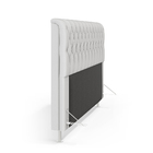 Cabeceira Bellatrix 140 / Couro Branco