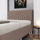 Cabeceira Bellatrix 140 / N-042 Linho Marrom Aradecor