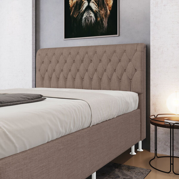 Cabeceira Bellatrix 140 / N-042 Linho Marrom Aradecor