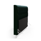 Cabeceira Bellatrix 140 Casal N-026 Veludo Verde