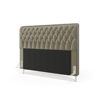 Cabeceira Bellatrix 140 Casal N-030 Veludo Bege