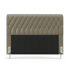 Cabeceira Bellatrix 140 Casal N-030 Veludo Bege