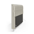 Cabeceira Bellatrix 195 / Couro Artificial Bege