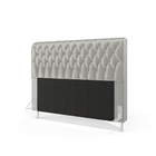 Cabeceira Bellatrix 195 / N-023 Veludo Cinza Claro