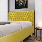 Cabeceira Bellatrix 195 / N-035 Veludo Amarelo Aradecor