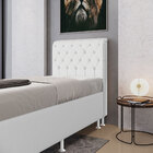 Cabeceira Bellatrix 90 / Couro Branco