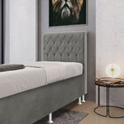 Cabeceira Bellatrix 90 / Suede Cinza