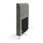 Cabeceira Bellatrix 90 / Suede Cinza