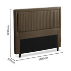 Cabeceira Berlim 1,40 Castor Dobuê Movelaria