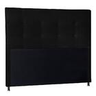 Cabeceira Berlim 1,40 Cm Para Cama Box Casal Suede Preto