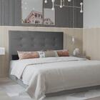 Cabeceira Berlim 1,60 Cm Cama Box Queen Suede Cinza