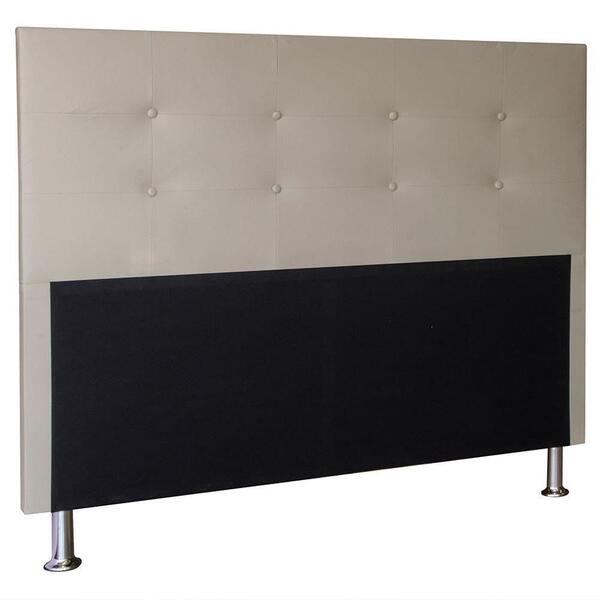 Cabeceira Berlim 90 Cm Cama Box Solteiro Suede Bege