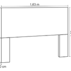 Cabeceira Berlim Para Colchão Queen Largura 158cm Bege Estofa