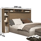 Cabeceira Betina Box Cambel 1,60 Chocolate