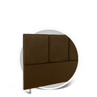 Cabeceira Block F.a Colchões Swede Café Solteiro 88x15x127cm