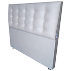 Cabeceira Botonê 15 Las Vegas  Suede Liso Bege Strass King 19