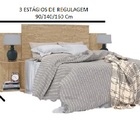 Cabeceira Box 90/140/160 Lara Mdf Com Mesa De Cabeceira