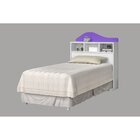 Cabeceira Box 92cm Irlanda Branco/lilás