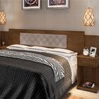 Cabeceira Box Ajustável Giovana Malbec Captonê Bege Claro