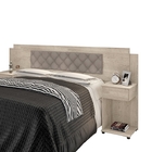 Cabeceira Box Bruna Amarula Com Capitonê 25- Framar Móveis