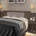 Cabeceira Box Bruna Chocolate Com Capitonê 025 - Framar Móveis