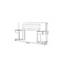 Cabeceira Box Bruna Chocolate Com Capitonê 026 - Framar Móveis