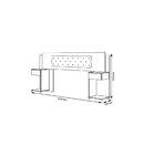 Cabeceira Box Bruna Chocolate - Framar Móveis