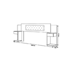 Cabeceira Box Bruna Chocolate - Framar Móveis