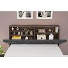 Cabeceira Box Casal 1,38 Chocolate Com Painel Class Preto