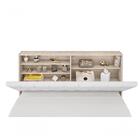 Cabeceira Box Casal 1,38 Isis Amarula Com Capitonê Branco