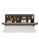 Cabeceira Box Casal 1,38 Isis Chocolate C/capitonê Capuccino