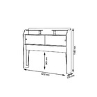 Cabeceira Box Casal 1,38cm  Elisa Avelã Avelã/castanho - Fram