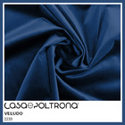 Cabeceira Box Casal 140 Cm Ravena Veludo Azul Marinho - Nexta