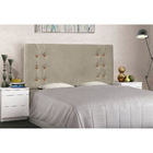 Cabeceira Box Casal 140 Cm Ravena Veludo Bege - Nexta Casa