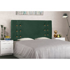 Cabeceira Box Casal 140 Cm Ravena Veludo Verde - Nexta Casa