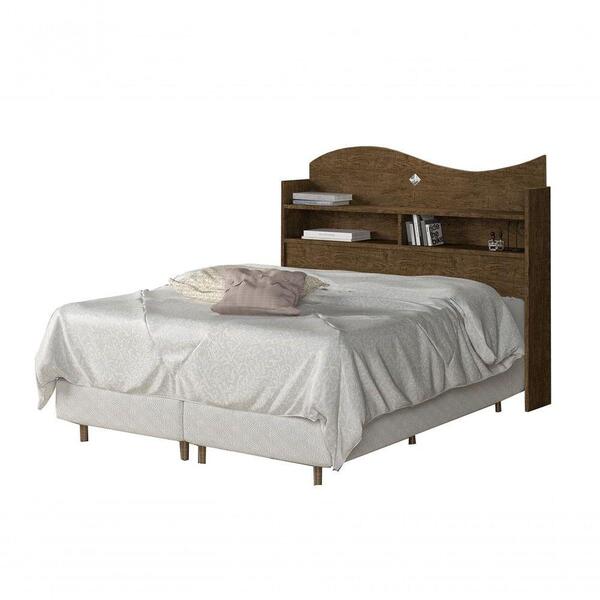 Cabeceira Box Casal 140 Com Prateleira Para Quarto Ipe