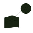 Cabeceira Box Casal 140cm Belize Veludo Verde Bnn Decor
