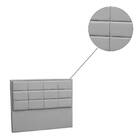 Cabeceira Box Casal 140cm Lotus Veludo Cinza Tana Decor